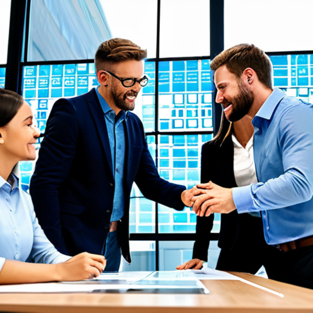 **
A diverse team of professionals collaborating on a digital dashboard displaying complex data visualizations. They are in a modern, brightly lit office space with glass walls. Everyone is fully clothed in business casual attire. The atmosphere is energetic and innovative, showcasing "the rise of software." Emphasis on perfect anatomy, correct proportions, and well-formed hands. Safe for work, appropriate content, professional, modest, family-friendly, high quality, natural pose.
**