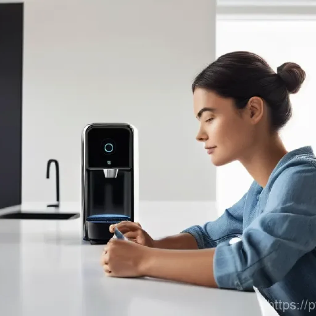 히든 테크놀로지의 보안 문제 - A young woman in her late 20s, with short, stylish hair, dressed in comfortable jeans and a casual l...